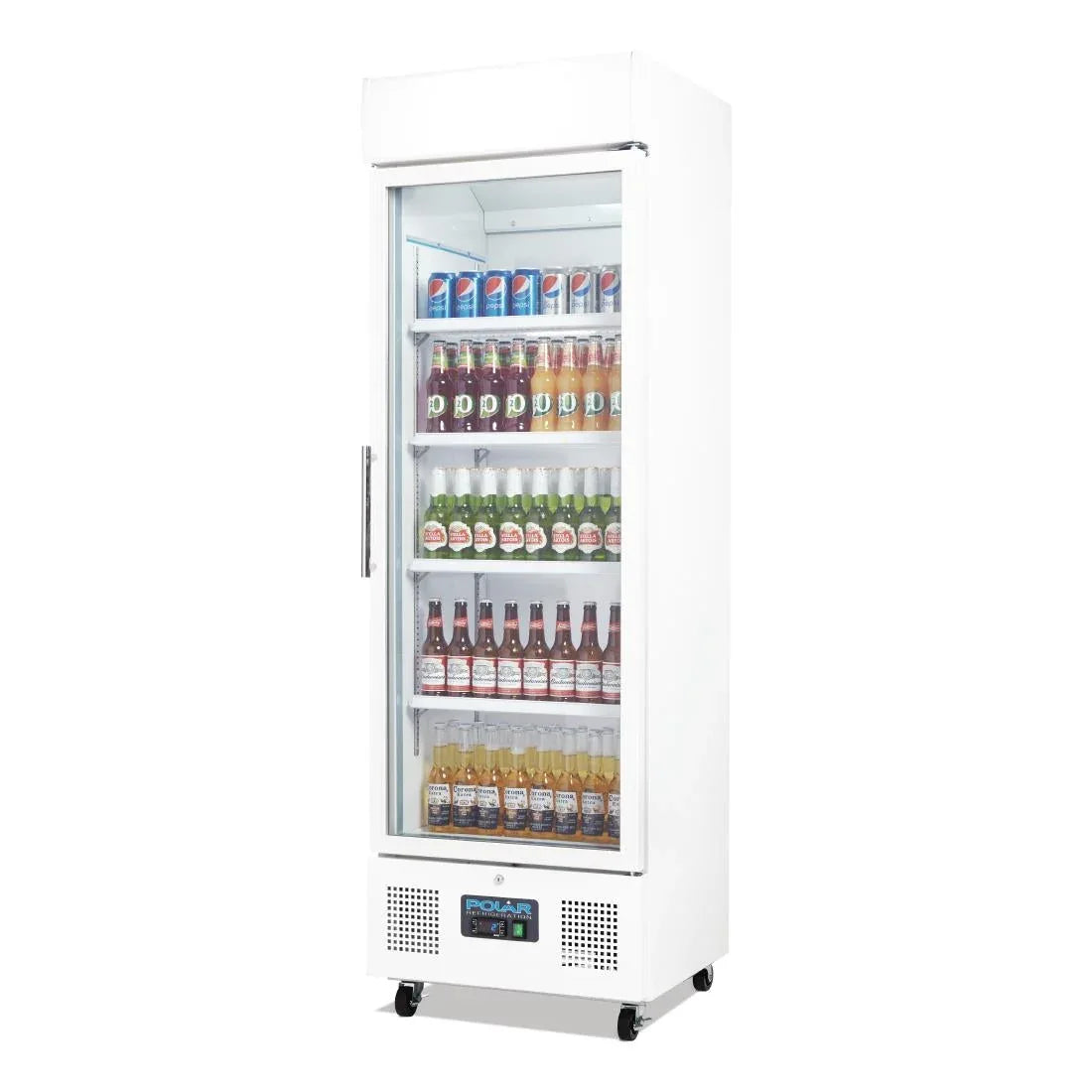 DM076 Polar G-Series Upright Display Fridge 368Ltr White - JD Catering Equipment Solutions Ltd
