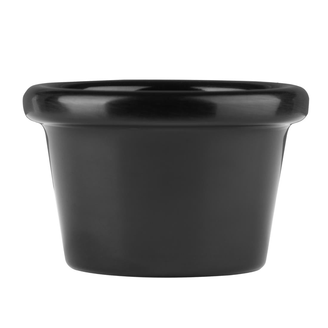 DM161 Kristallon Melamine Plain Ramekins Black 63mm (Pack of 12) JD Catering Equipment Solutions Ltd