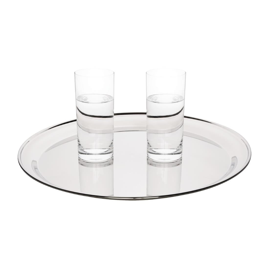 DM194 Olympia Stainless Steel Round Service Tray 405mm JD Catering Equipment Solutions Ltd