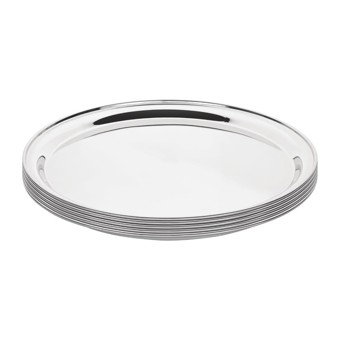 DM194 Olympia Stainless Steel Round Service Tray 405mm JD Catering Equipment Solutions Ltd