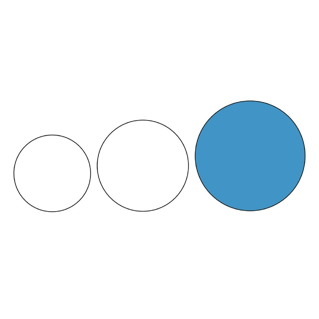 DM194 Olympia Stainless Steel Round Service Tray 405mm JD Catering Equipment Solutions Ltd