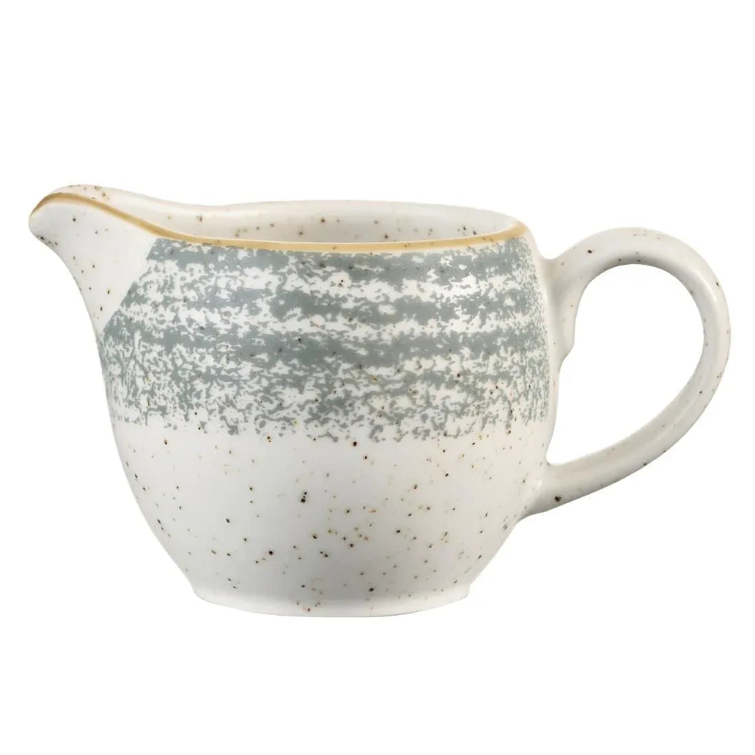 DM425 Churchill Studio Prints Homespun Stone Grey Milk Jug 114ml 4oz (Pack of 4) - JD Catering Equipment Solutions Ltd