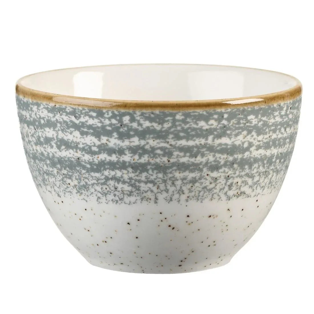 DM426 Churchill Studio Prints Homespun Stone Grey Sugar Bowl 227ml 8oz (Pack of 12) - JD Catering Equipment Solutions Ltd