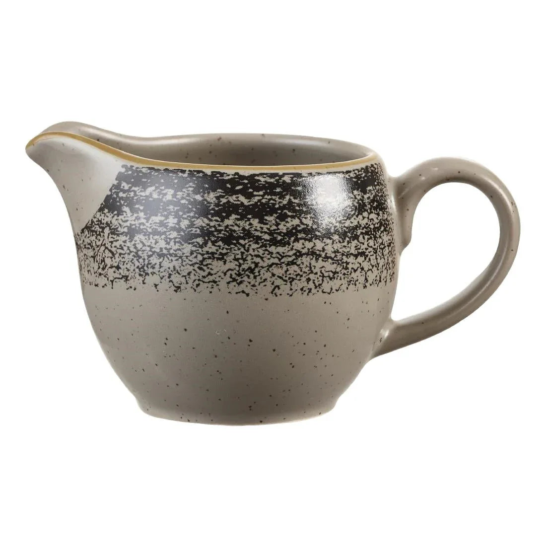 DM432 Churchill Studio Prints Homespun Charcoal Black Milk Jug 114ml 4oz (Pack of 4) - JD Catering Equipment Solutions Ltd