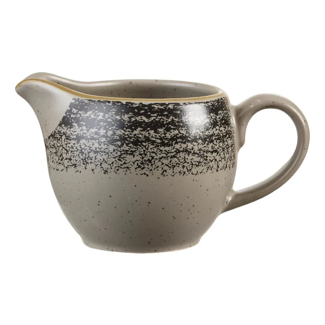 DM432 Churchill Studio Prints Homespun Charcoal Black Milk Jug 114ml 4oz (Pack of 4) - JD Catering Equipment Solutions Ltd