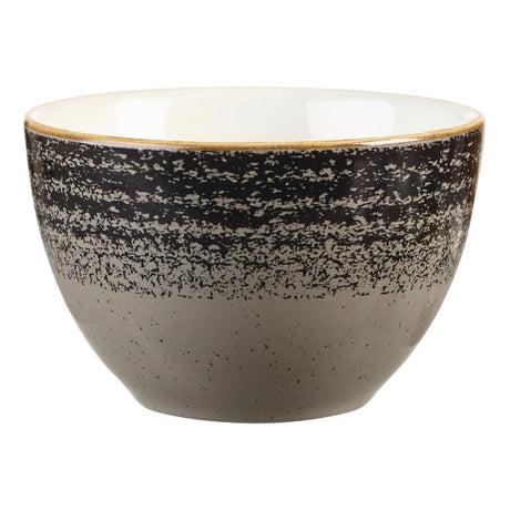 DM433 Churchill Studio Prints Homespun Charcoal Black Sugar Bowl 227ml 8oz JD Catering Equipment Solutions Ltd