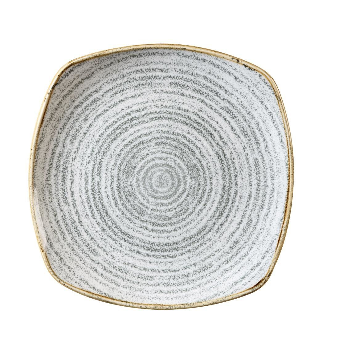 DM437 Churchill Studio Prints Homespun Charcoal Grey Square Plate 252mm JD Catering Equipment Solutions Ltd