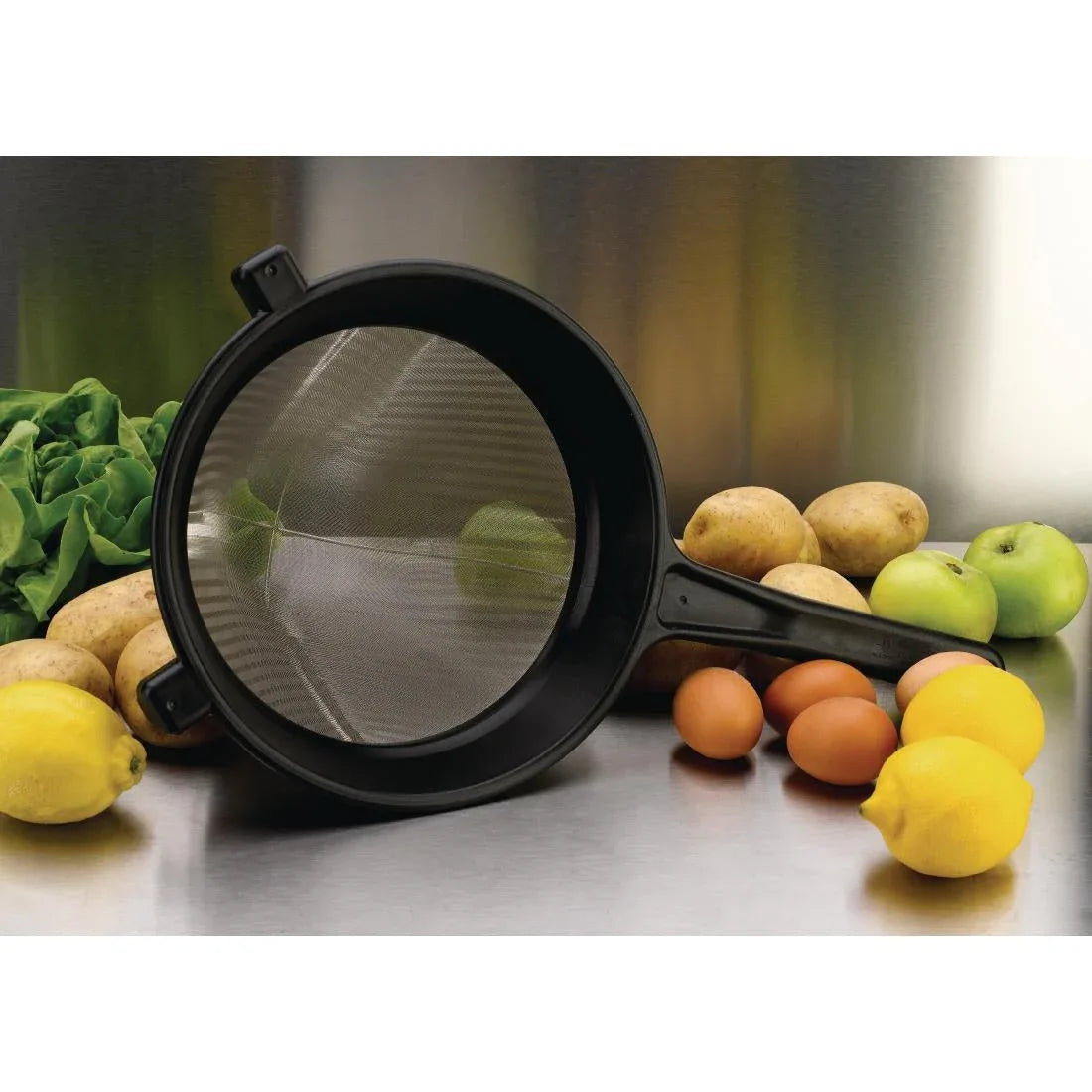 DM597 Matfer Bourgeat Exoglass Bouillon Strainer 255mm - JD Catering Equipment Solutions Ltd