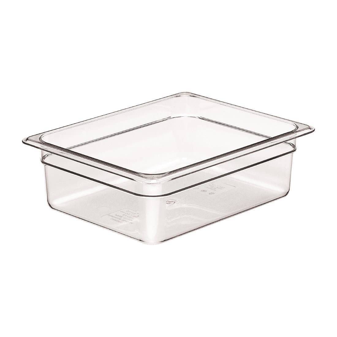 DM744 Cambro Polycarbonate 1/2 Gastronorm Pan 100mm JD Catering Equipment Solutions Ltd
