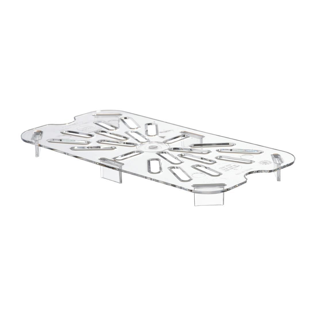 DM749 Cambro Polycarbonate 1/4 Gastronorm Pan Drain Shelf JD Catering Equipment Solutions Ltd