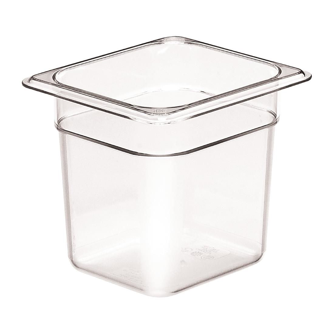 DM753 Cambro Polycarbonate 1/6 Gastronorm Pan 150mm JD Catering Equipment Solutions Ltd
