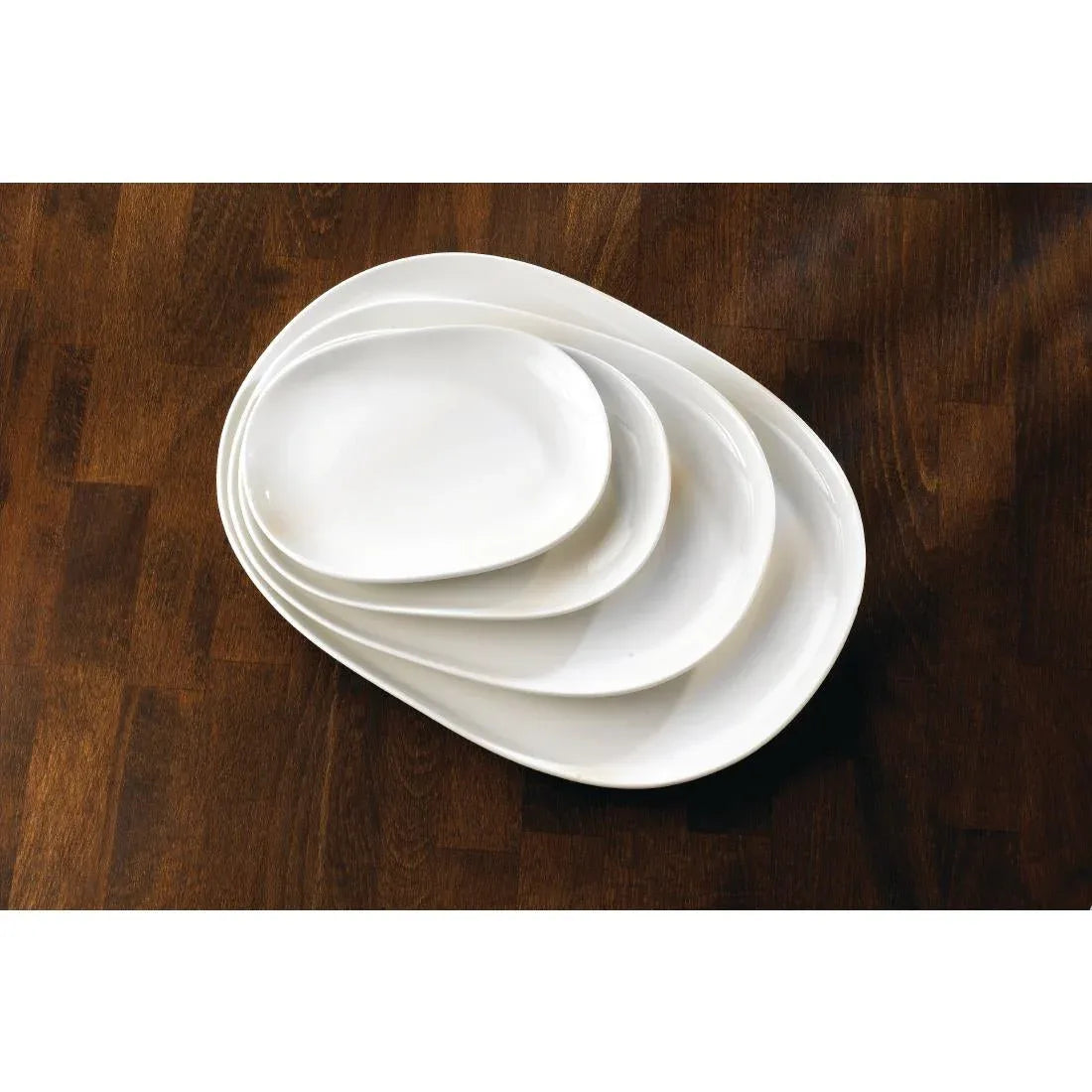 DN517 Churchill Alchemy Moonstone Oval Plates 225mm (Pack of 12) - JD Catering Equipment Solutions Ltd