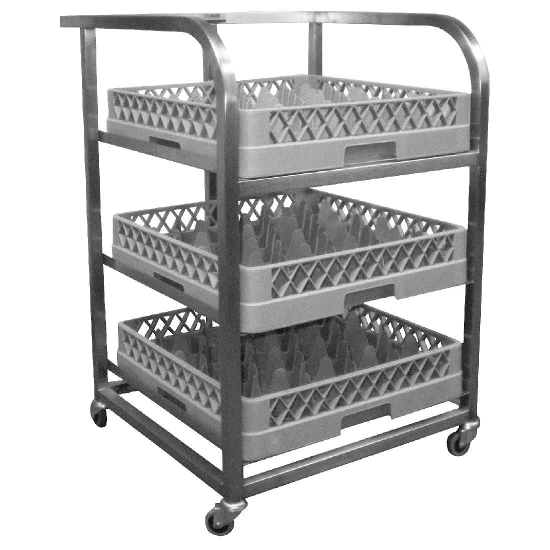 DN596 Craven Stainless Steel Glass Tray Trolley - JD Catering Equipment Solutions Ltd
