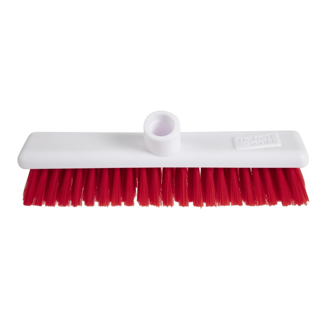 DN830 Jantex Hygiene Broom Soft Bristle Red 12in JD Catering Equipment Solutions Ltd