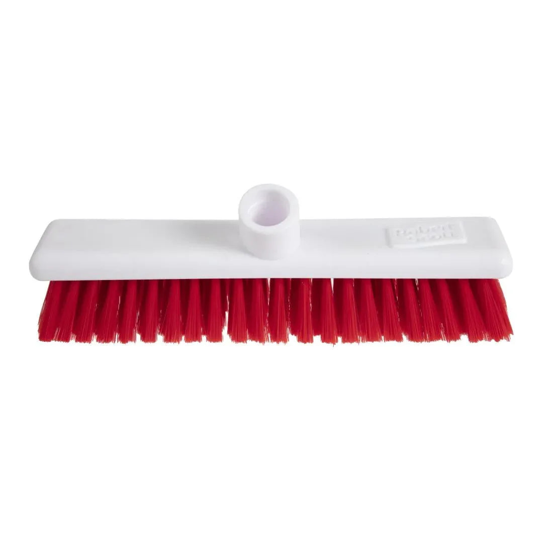 DN830 Jantex Hygiene Broom Soft Bristle Red 12in - JD Catering Equipment Solutions Ltd