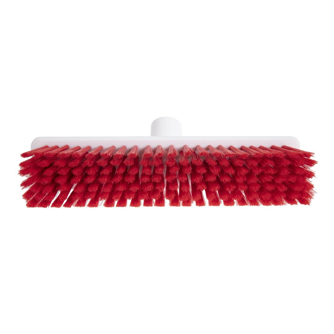 DN830 Jantex Hygiene Broom Soft Bristle Red 12in JD Catering Equipment Solutions Ltd