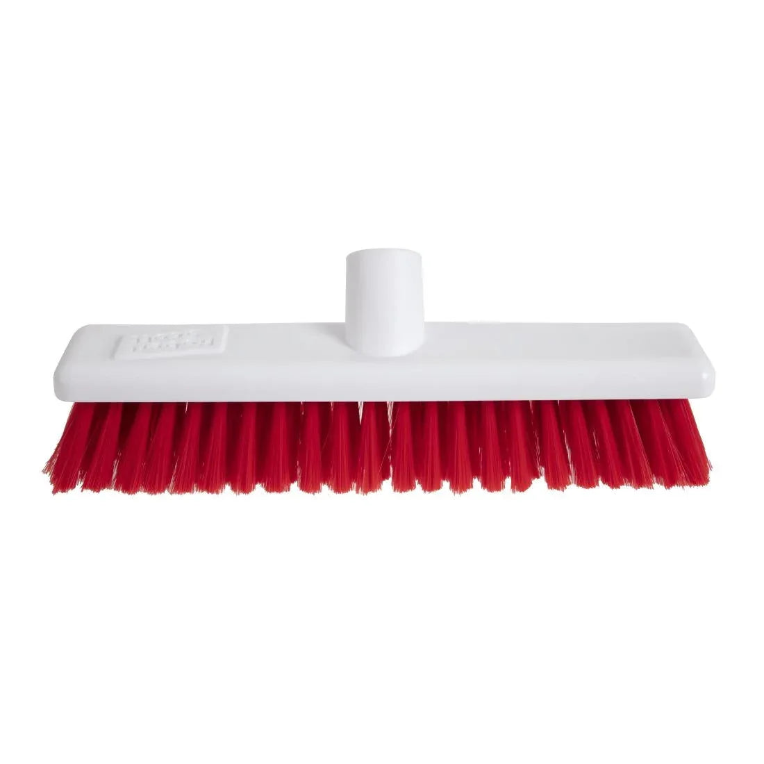 DN830 Jantex Hygiene Broom Soft Bristle Red 12in - JD Catering Equipment Solutions Ltd