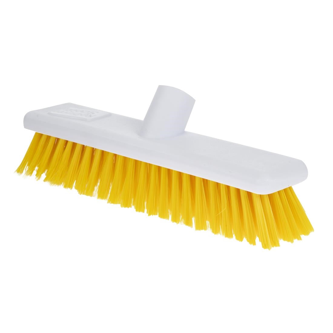 DN831 Jantex Hygiene Broom Soft Bristle Yellow 12in JD Catering Equipment Solutions Ltd