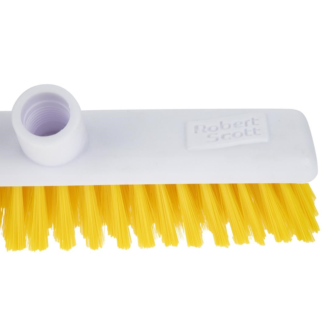 DN831 Jantex Hygiene Broom Soft Bristle Yellow 12in JD Catering Equipment Solutions Ltd