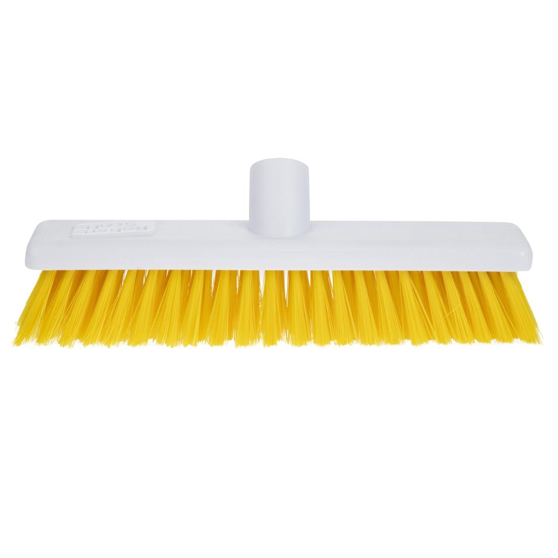 DN831 Jantex Hygiene Broom Soft Bristle Yellow 12in JD Catering Equipment Solutions Ltd