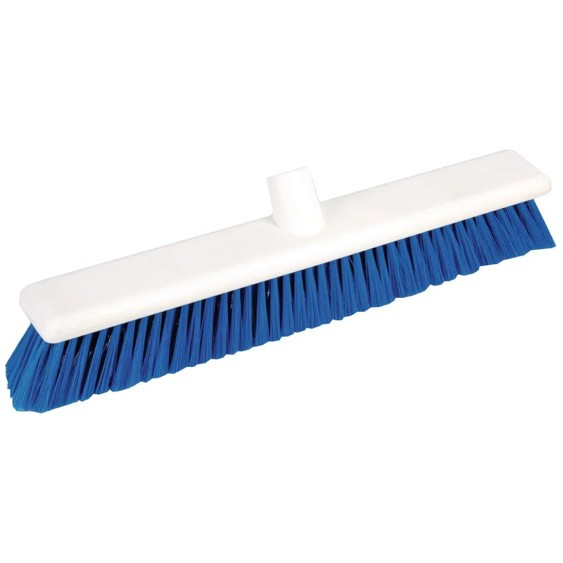 DN832 Jantex Hygiene Broom Soft Bristle Blue 18in - JD Catering Equipment Solutions Ltd