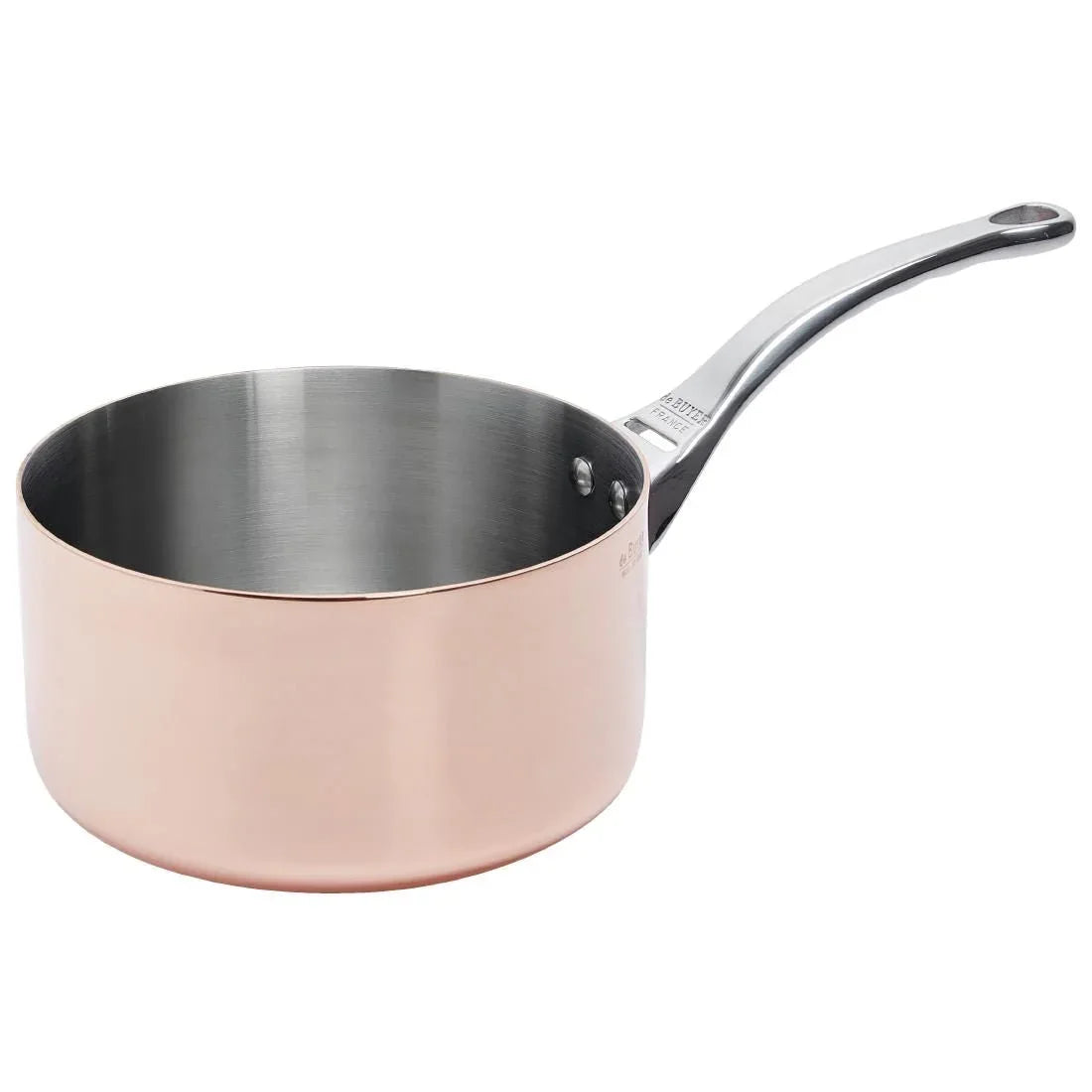 DN861 De Buyer Inocuivre Copper Saucepan 2.5Ltr - JD Catering Equipment Solutions Ltd