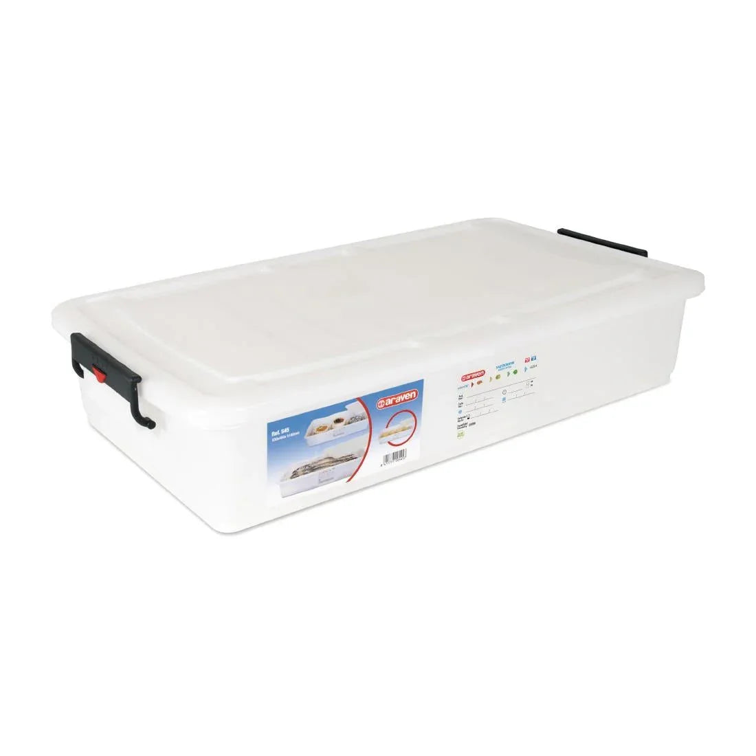 DN910 Araven Food Storage Container with Lid 40Ltr - JD Catering Equipment Solutions Ltd