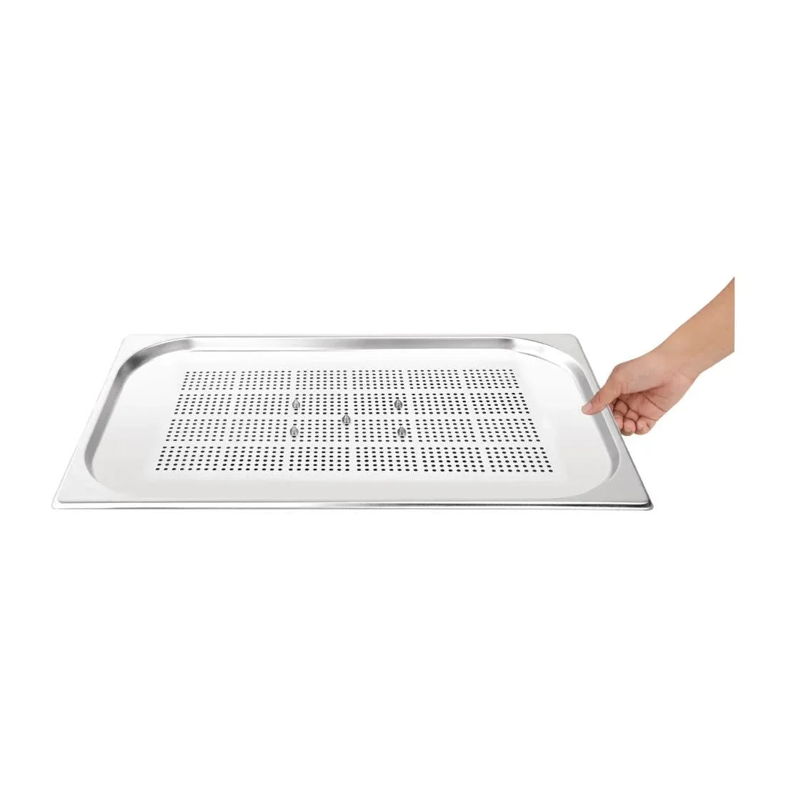DN911 Vogue Stainless Steel Perforated Spiked Meat Dish - JD Catering Equipment Solutions Ltd