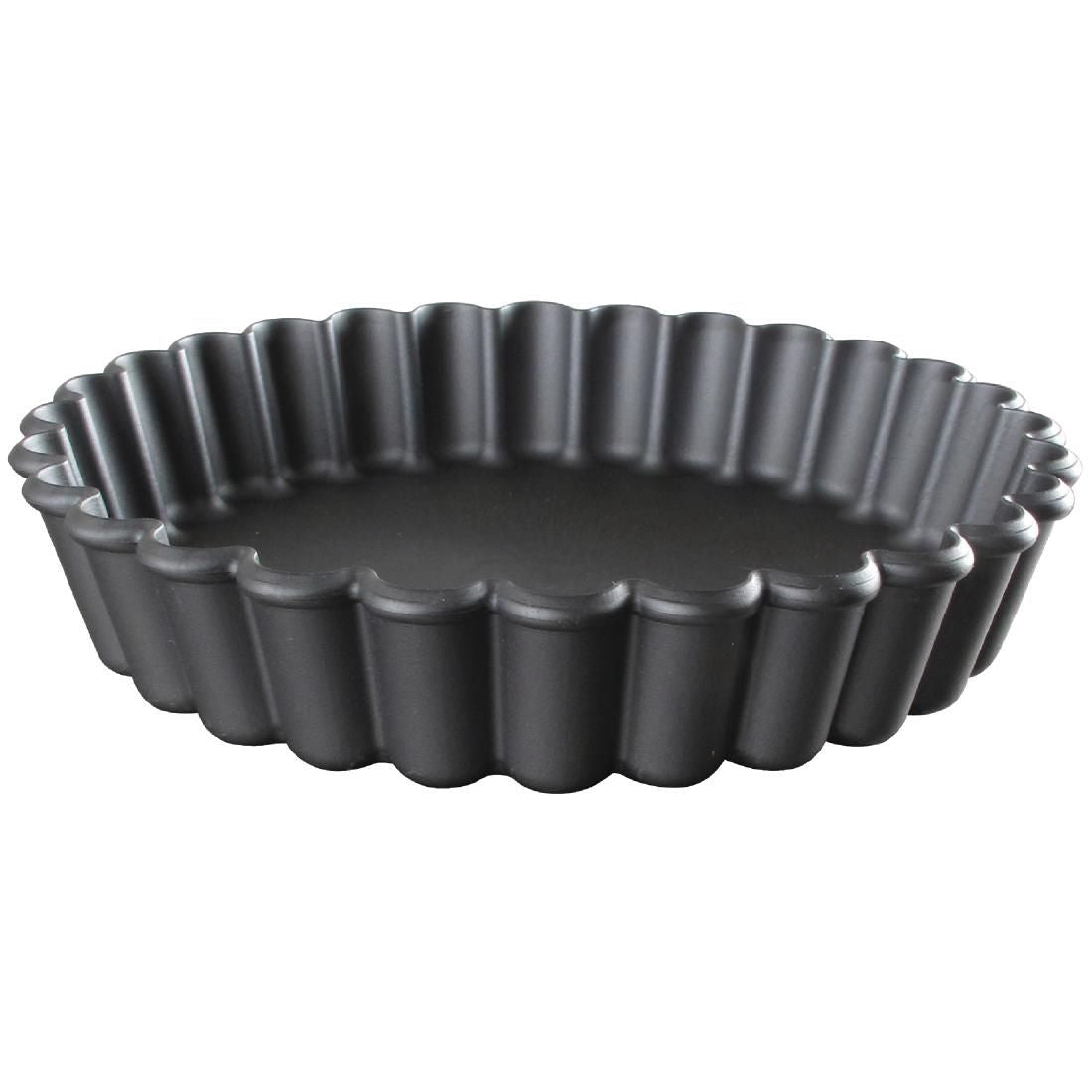 DN956 Matfer Bourgeat Exoglass Round Fluted Tartlet Mould 110mm (Pack of 12) JD Catering Equipment Solutions Ltd