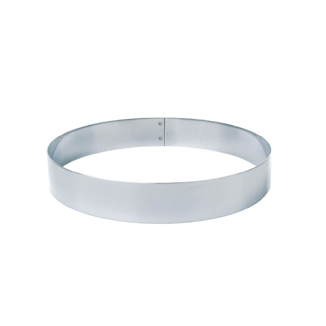 DN957 Matfer Bourgeat Stainless Steel Mousse Ring 45 x 160mm JD Catering Equipment Solutions Ltd
