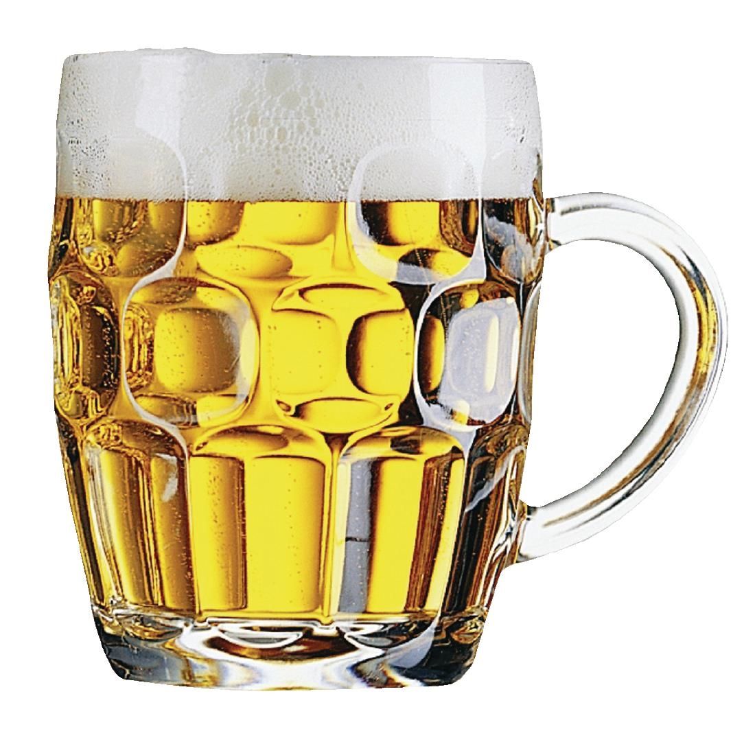 DP084 Arcoroc Britannia Dimple Pint Tankards 570ml CE Marked (Pack of 24) JD Catering Equipment Solutions Ltd