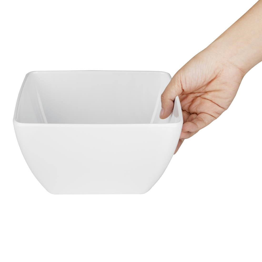DP144 Curved White Melamine Bowl 8in JD Catering Equipment Solutions Ltd