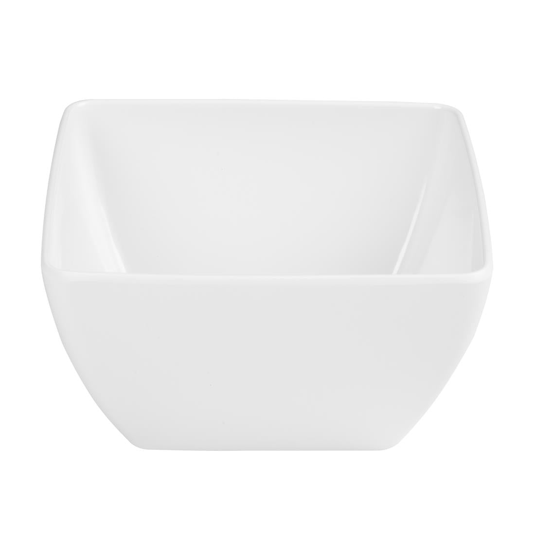DP144 Curved White Melamine Bowl 8in JD Catering Equipment Solutions Ltd