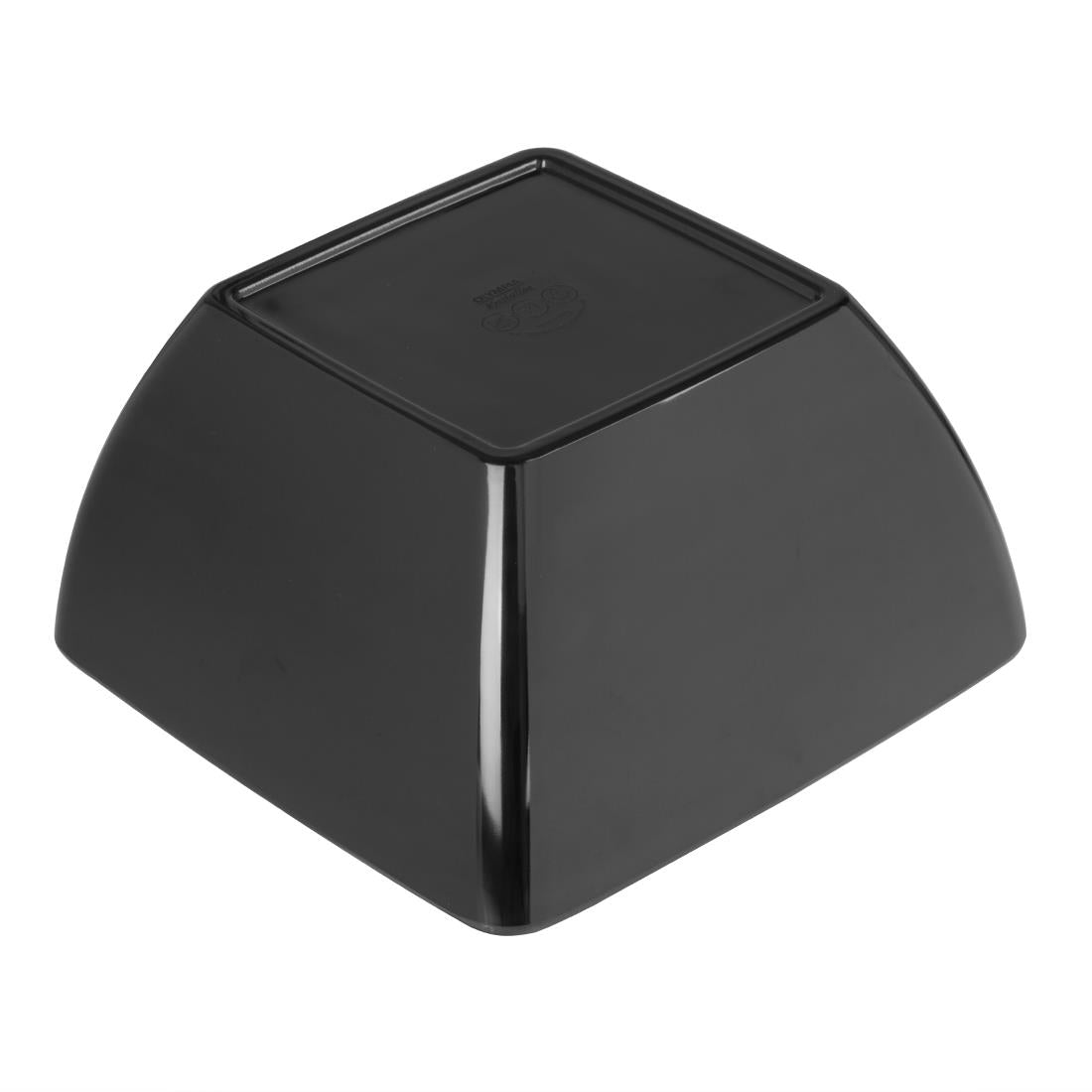 DP146 Curved Black Melamine Bowl 8in JD Catering Equipment Solutions Ltd