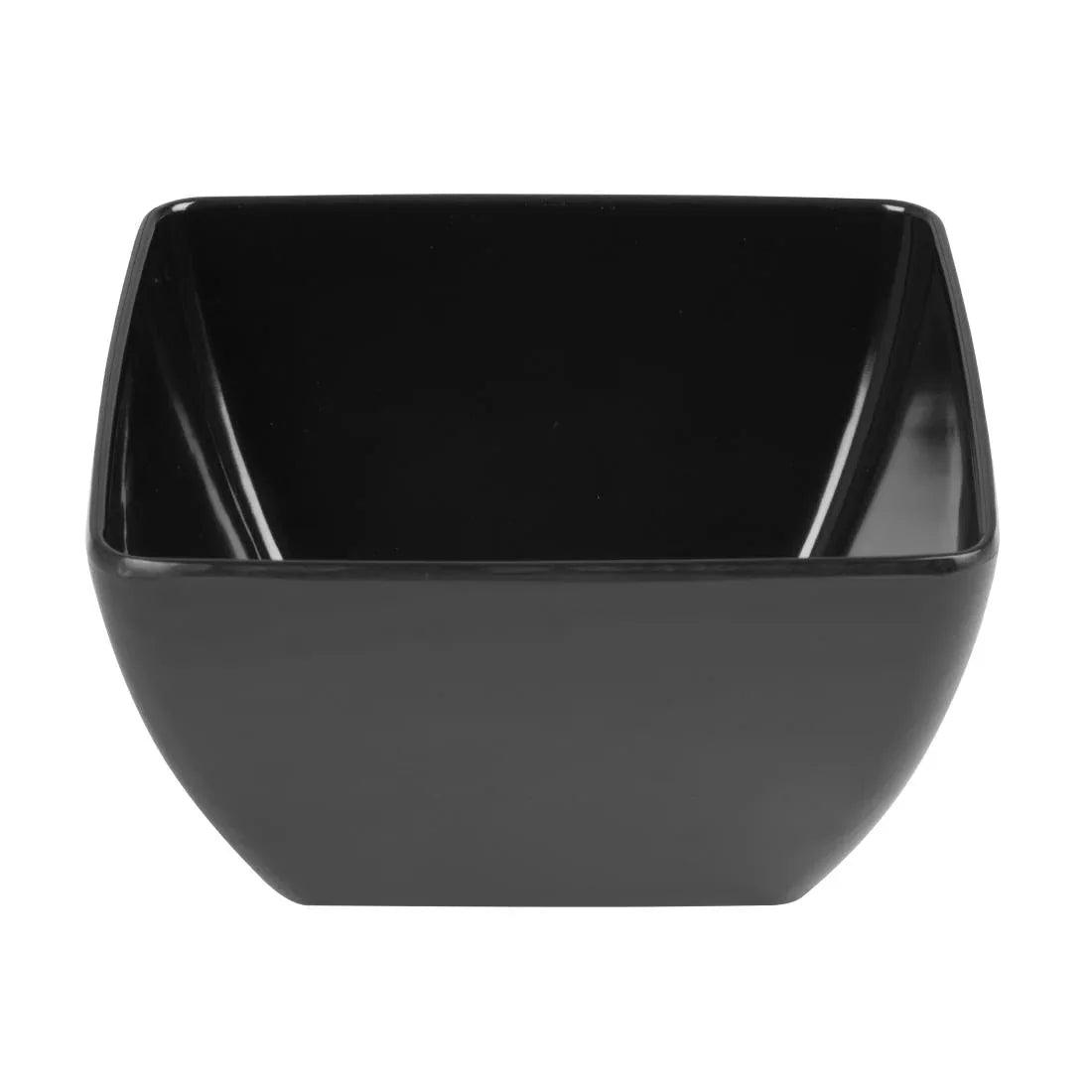 DP146 Curved Black Melamine Bowl 8in - JD Catering Equipment Solutions Ltd