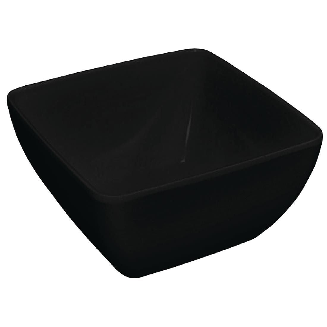 DP147 Curved Black Melamine Bowl 11in JD Catering Equipment Solutions Ltd
