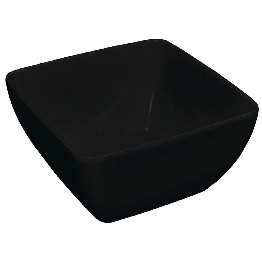DP147 Curved Black Melamine Bowl 11in - JD Catering Equipment Solutions Ltd