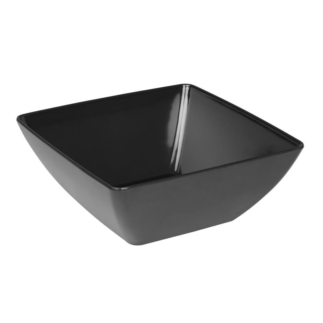 DP147 Curved Black Melamine Bowl 11in JD Catering Equipment Solutions Ltd