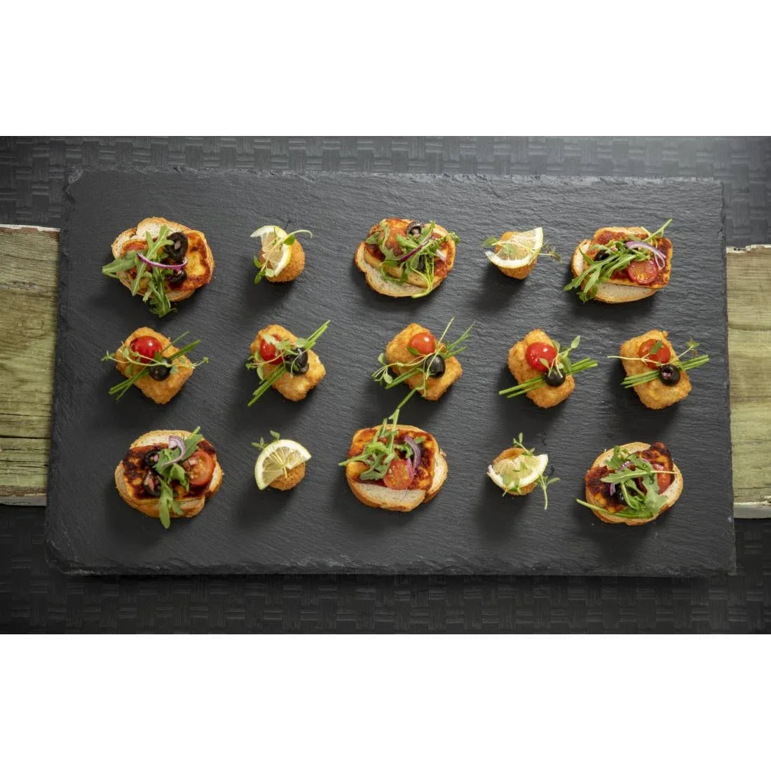 DP160 Olympia Natural Slate Tray GN 1/1 - JD Catering Equipment Solutions Ltd