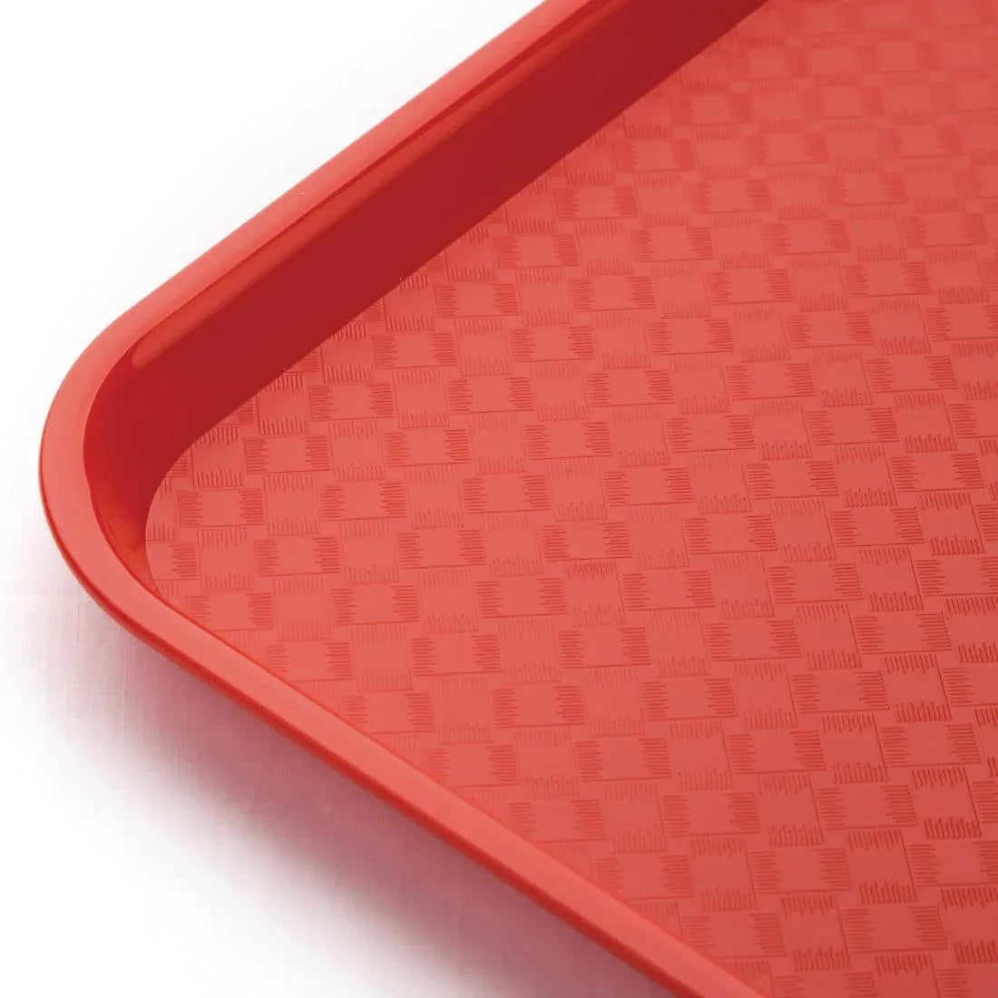 DP213 Kristallon Polypropylene Fast Food Tray Red Small 345mm - JD Catering Equipment Solutions Ltd