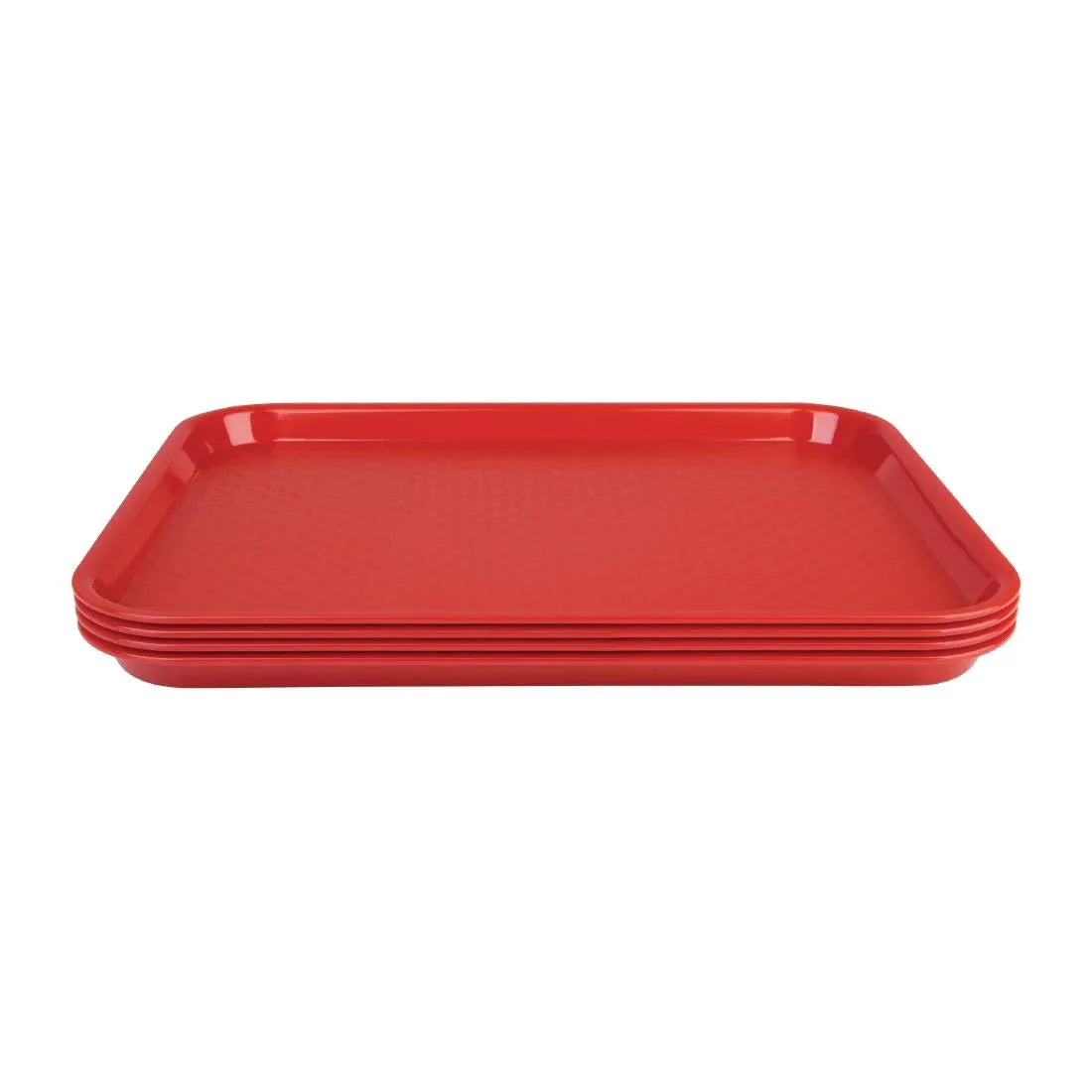 DP213 Kristallon Polypropylene Fast Food Tray Red Small 345mm - JD Catering Equipment Solutions Ltd