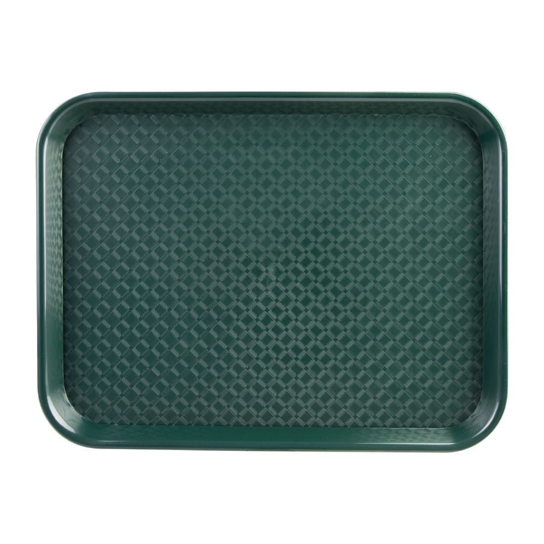 DP214 Kristallon Small Polypropylene Fast Food Tray Green 345mm JD Catering Equipment Solutions Ltd