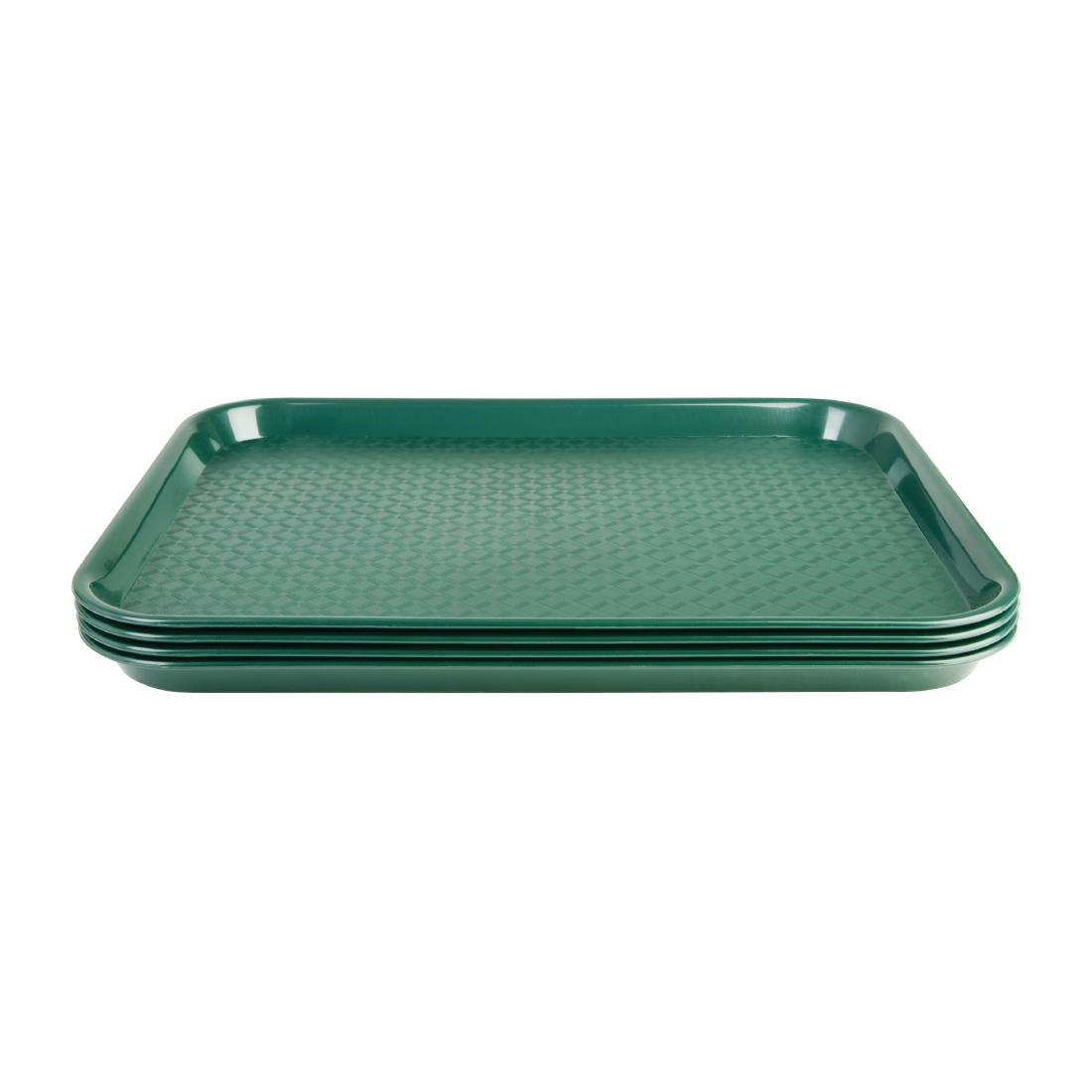 DP214 Kristallon Small Polypropylene Fast Food Tray Green 345mm JD Catering Equipment Solutions Ltd