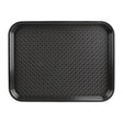 DP216 Kristallon Polypropylene Fast Food Tray Black Small 345mm JD Catering Equipment Solutions Ltd