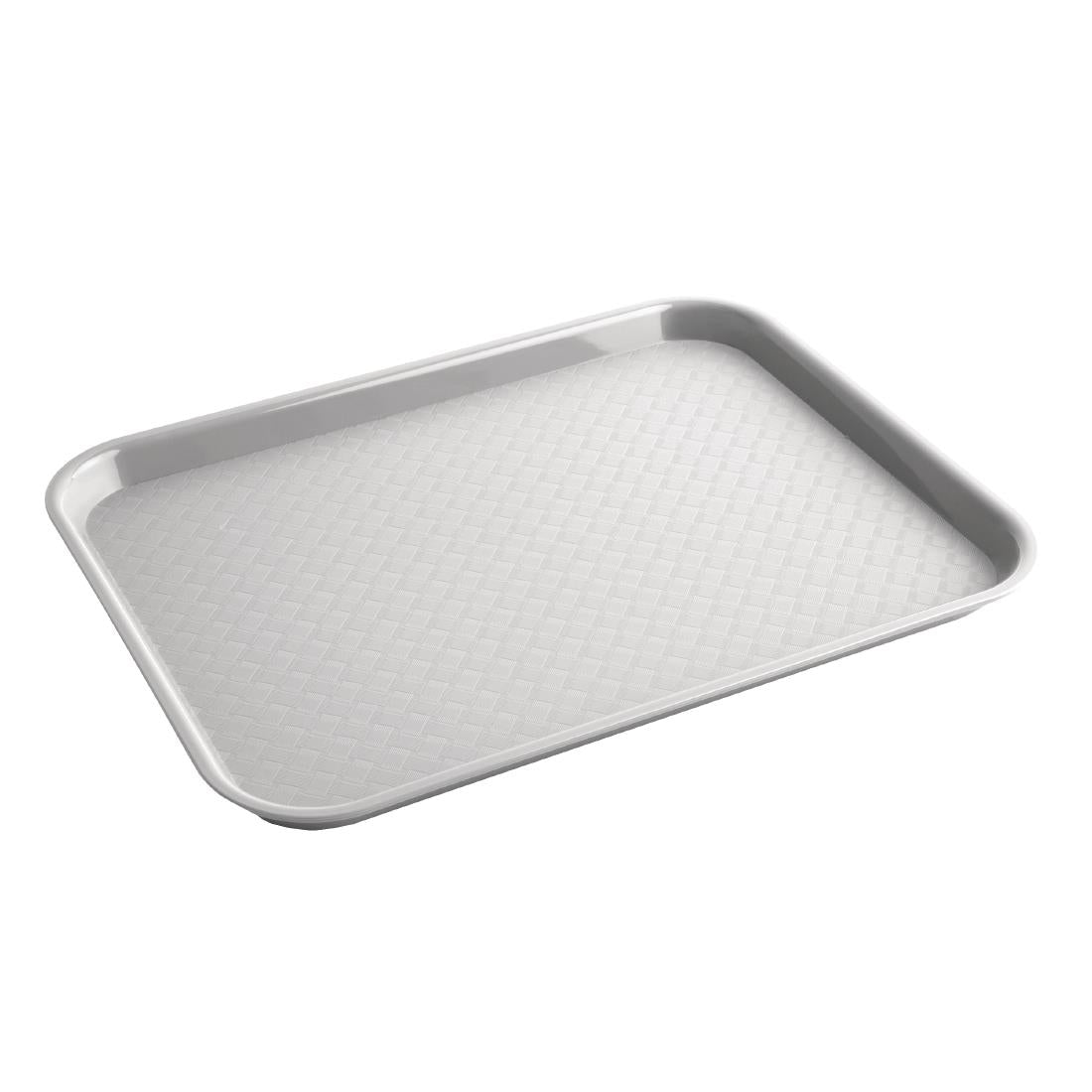 DP217 Kristallon Polypropylene Fast Food Tray Grey Small 345mm JD Catering Equipment Solutions Ltd