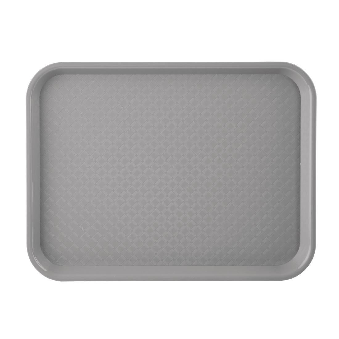 DP217 Kristallon Polypropylene Fast Food Tray Grey Small 345mm JD Catering Equipment Solutions Ltd