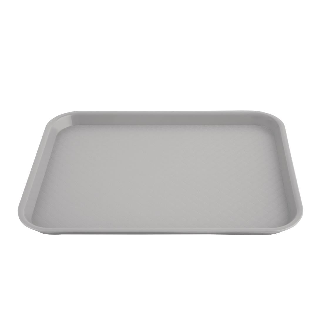 DP217 Kristallon Polypropylene Fast Food Tray Grey Small 345mm JD Catering Equipment Solutions Ltd