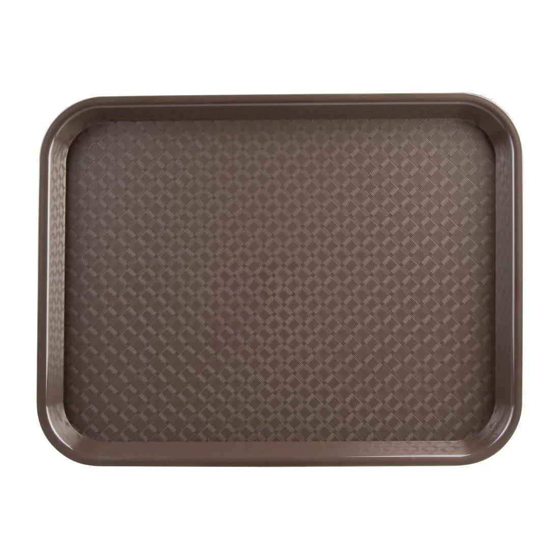 DP218 Kristallon Small Polypropylene Fast Food Tray Brown 345mm - JD Catering Equipment Solutions Ltd