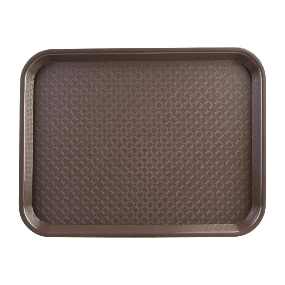 DP218 Kristallon Small Polypropylene Fast Food Tray Brown 345mm - JD Catering Equipment Solutions Ltd