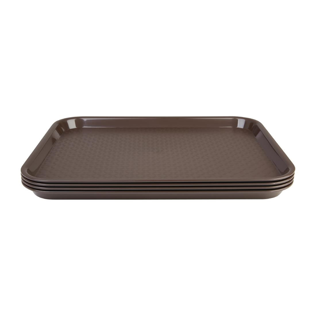 DP218 Kristallon Small Polypropylene Fast Food Tray Brown 345mm JD Catering Equipment Solutions Ltd